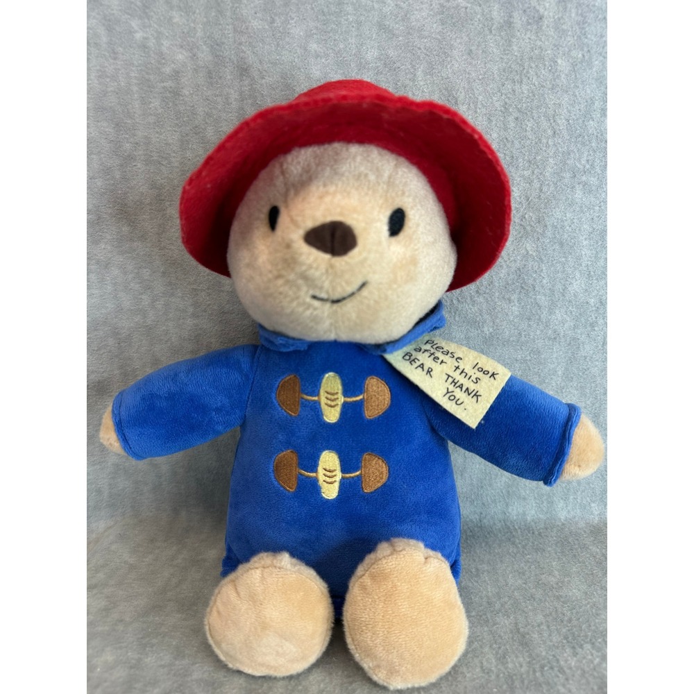 Paddington Bear‎ Plush Toy Red Hat Blue Coat Please Look After This Bear 14"
